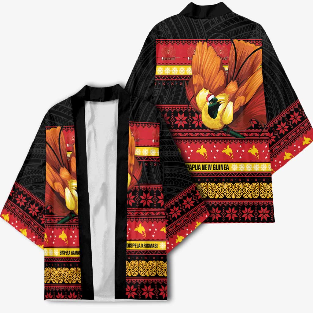 Papua New Guinea Christmas Kimono Bikpela hamamas blong dispela Krismas - Polynesian Pride