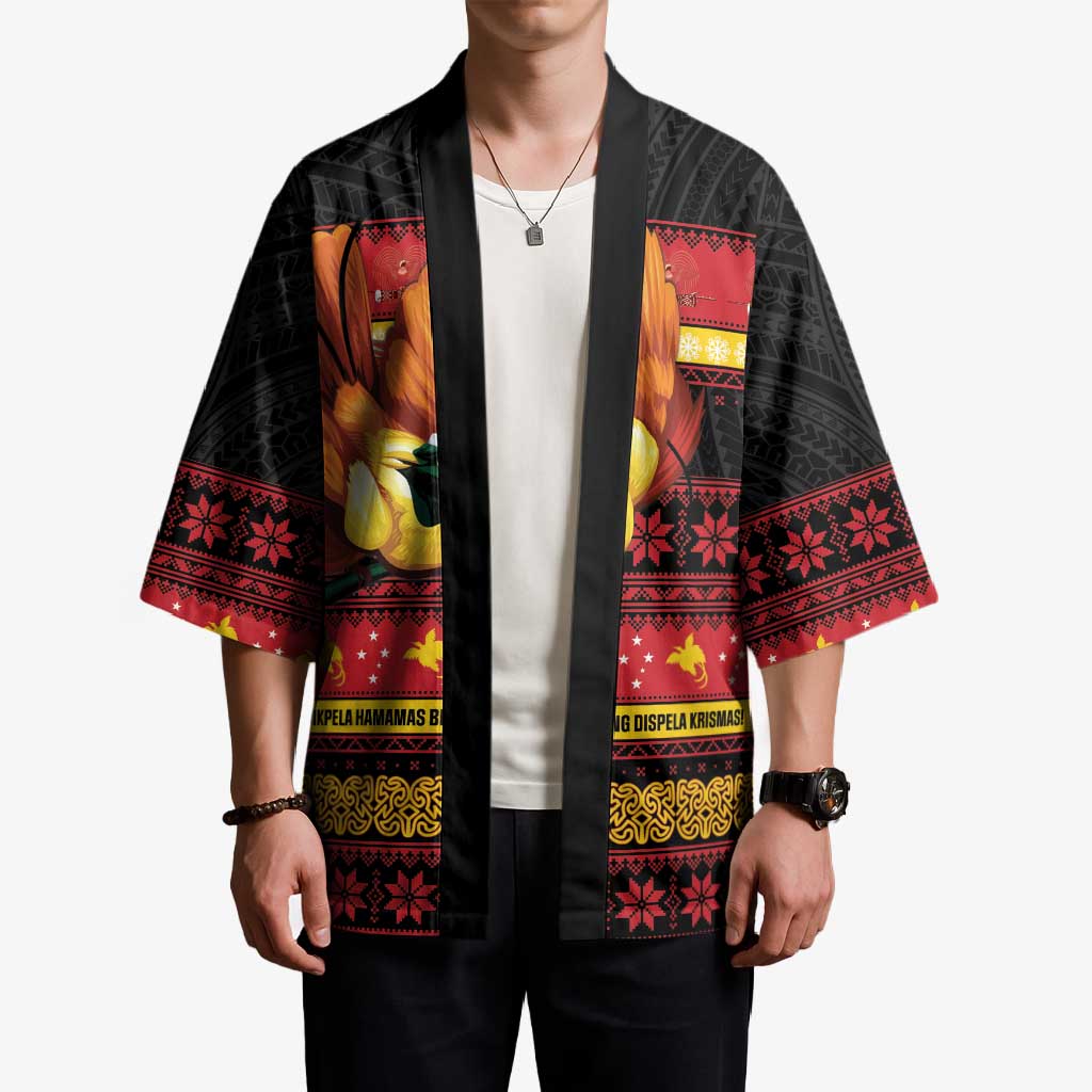 Papua New Guinea Christmas Kimono Bikpela hamamas blong dispela Krismas - Polynesian Pride