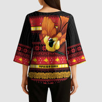 Papua New Guinea Christmas Kimono Sleeve Blouse Bikpela hamamas blong dispela Krismas - Polynesian Pride