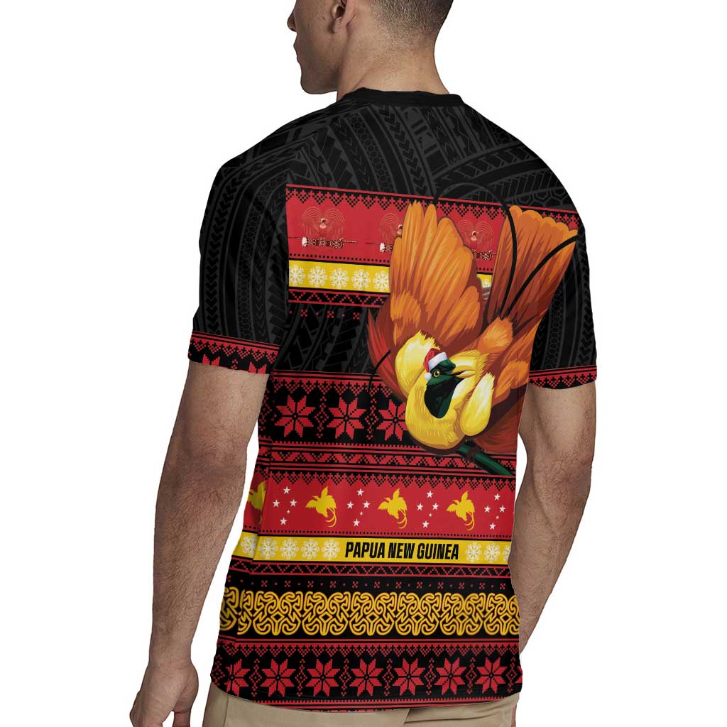 Papua New Guinea Christmas Rugby Jersey Bikpela hamamas blong dispela Krismas - Polynesian Pride