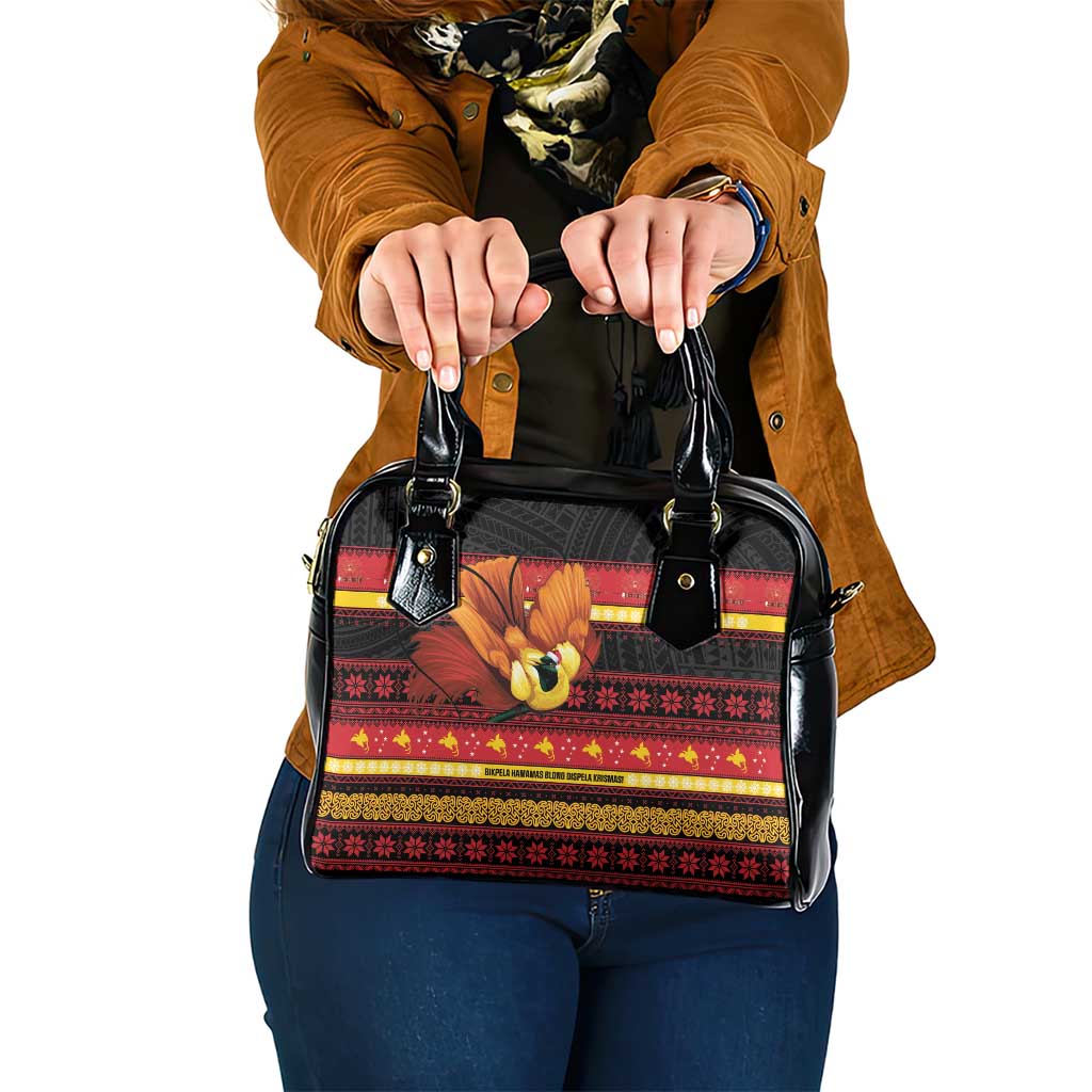 Papua New Guinea Christmas Shoulder Handbag Bikpela hamamas blong dispela Krismas - Polynesian Pride