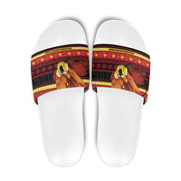 Papua New Guinea Christmas Slide Sandals Bikpela hamamas blong dispela Krismas - Polynesian Pride