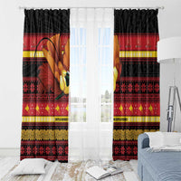 Papua New Guinea Christmas Window Curtain Bikpela hamamas blong dispela Krismas - Polynesian Pride