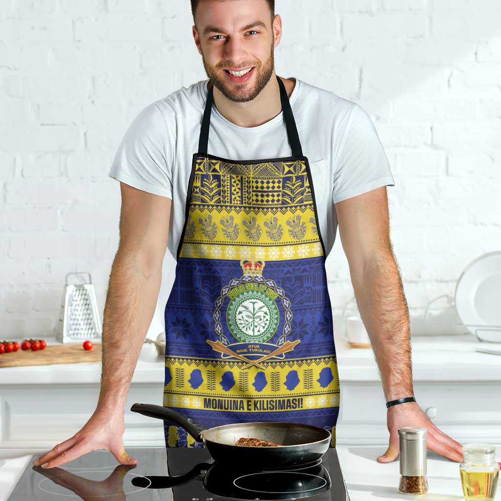 Niue Christmas Apron Monuina e Kilisimasi Hiapo Motifs - Polynesian Pride