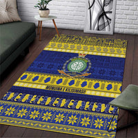 Niue Christmas Area Rug Monuina e Kilisimasi Hiapo Motifs - Polynesian Pride