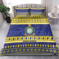Niue Christmas Bedding Set Monuina e Kilisimasi Hiapo Motifs - Polynesian Pride
