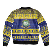 Niue Christmas Bomber Jacket Monuina e Kilisimasi Hiapo Motifs - Polynesian Pride
