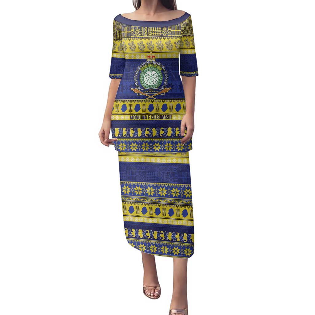 Niue Christmas Family Matching Puletasi and Hawaiian Shirt Monuina e Kilisimasi Hiapo Motifs - Polynesian Pride