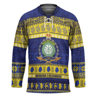 Niue Christmas Hockey Jersey Monuina e Kilisimasi Hiapo Motifs - Polynesian Pride
