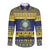 Niue Christmas Long Sleeve Button Shirt Monuina e Kilisimasi Hiapo Motifs - Polynesian Pride
