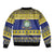 Niue Christmas Sleeve Zip Bomber Jacket Monuina e Kilisimasi Hiapo Motifs - Polynesian Pride