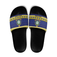 Niue Christmas Slide Sandals Monuina e Kilisimasi Hiapo Motifs - Polynesian Pride