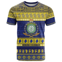 Niue Christmas T Shirt Monuina e Kilisimasi Hiapo Motifs - Polynesian Pride