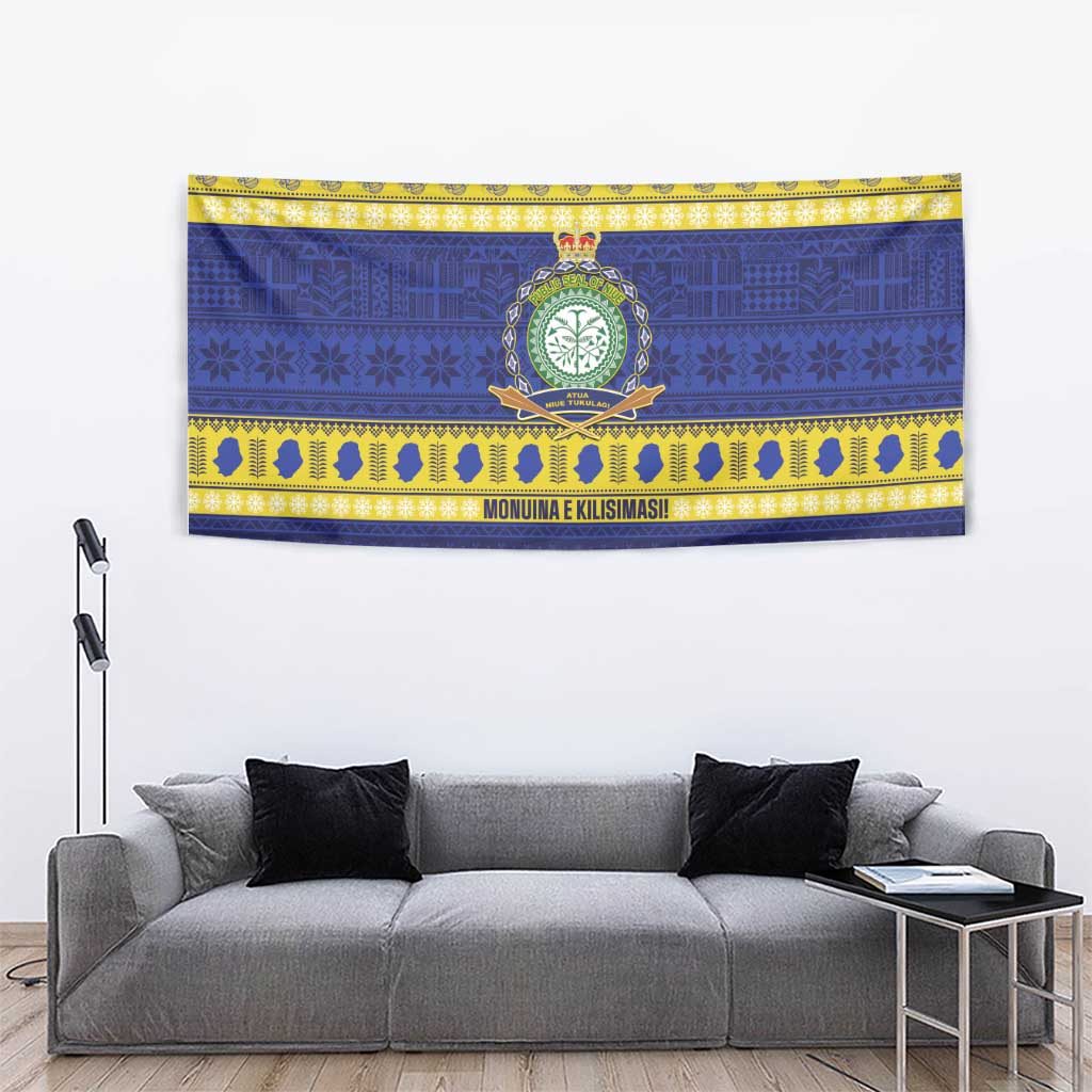 Niue Christmas Tapestry Monuina e Kilisimasi Hiapo Motifs - Polynesian Pride