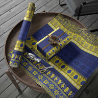 Niue Christmas Wrapping Paper Monuina e Kilisimasi Hiapo Motifs - Polynesian Pride
