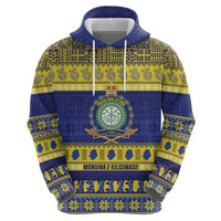 Niue Christmas Zip Hoodie Monuina e Kilisimasi Hiapo Motifs - Polynesian Pride