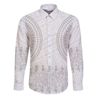 Niue White Sunday Family Matching Summer Maxi Dress and Hawaiian Shirt Tapu Fanau Ia Puakenikeni Hiapo Pattern - Polynesian Pride