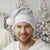 Niue White Sunday Christmas Santa Hat Half Hiapo Pattern Vibes - Polynesian Pride