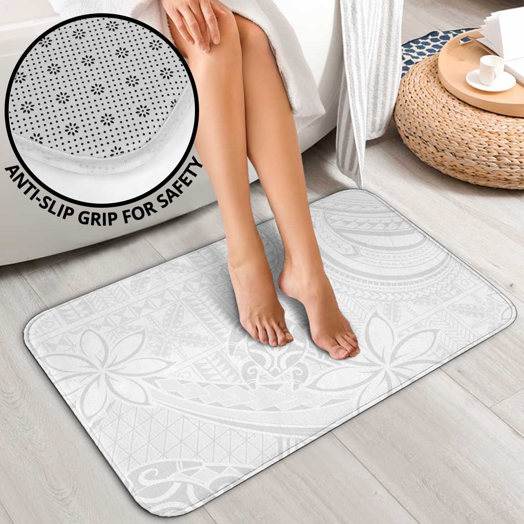 Tapu Fanau Ia Niue Bathroom Set Happy White Sunday Unique Hiapo - Polynesian Pride