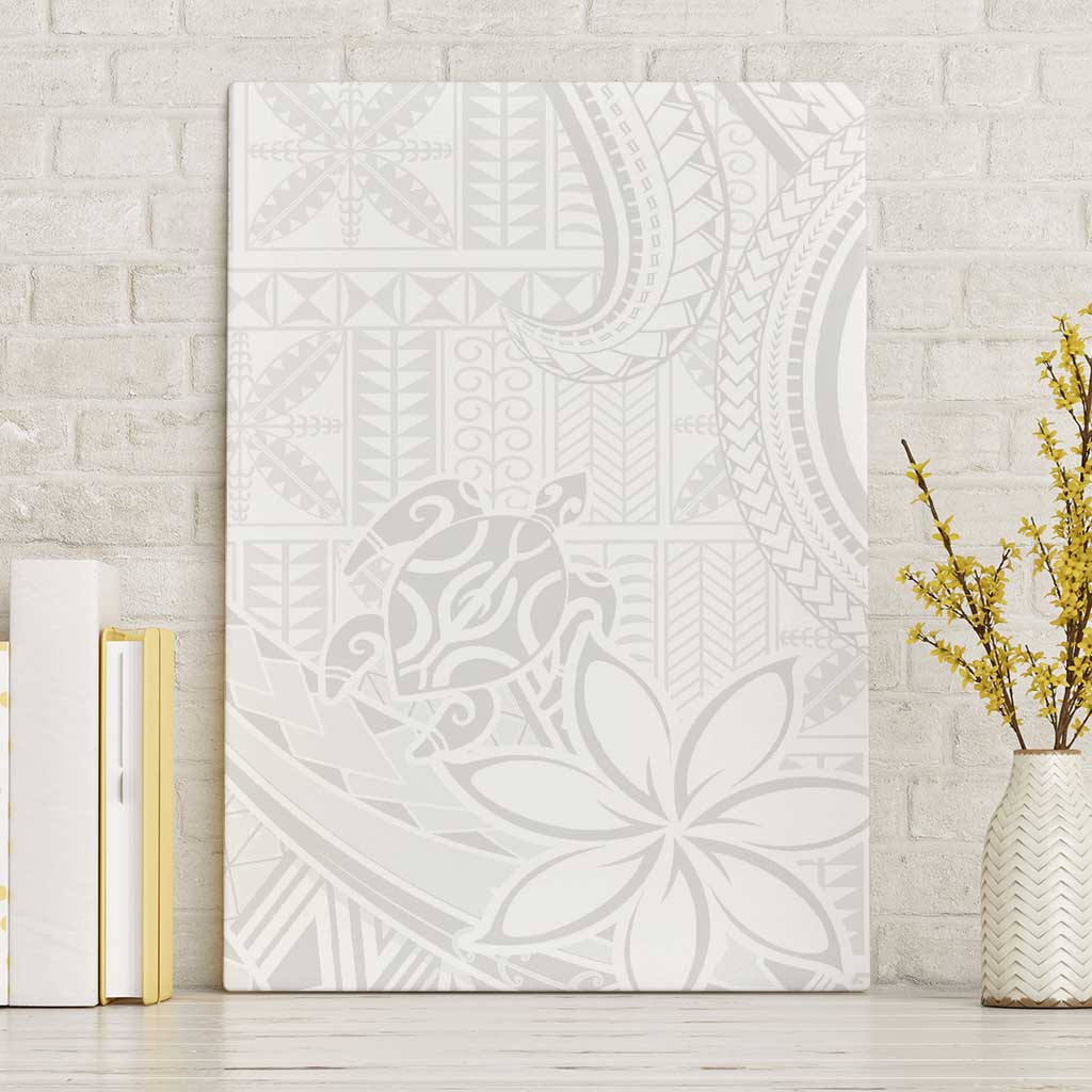 Tapu Fanau Ia Niue Canvas Wall Art Happy White Sunday Unique Hiapo - Polynesian Pride