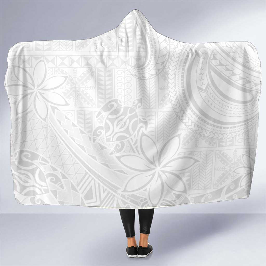 Tapu Fanau Ia Niue Hooded Blanket Happy White Sunday Unique Hiapo - Polynesian Pride