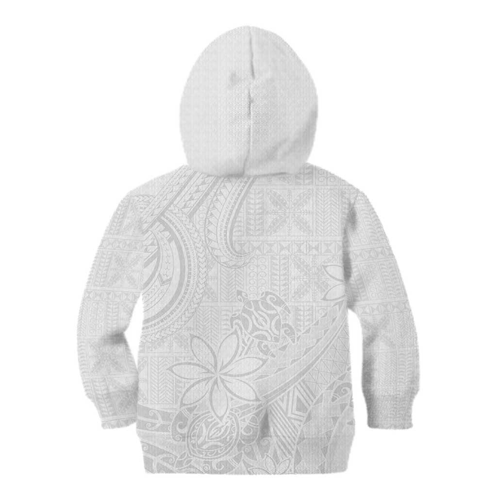 Tapu Fanau Ia Niue Kid Hoodie Happy White Sunday Unique Hiapo - Polynesian Pride