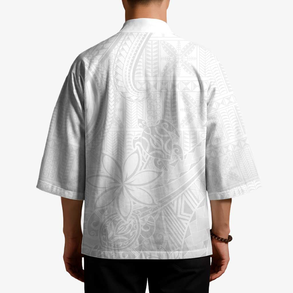 Tapu Fanau Ia Niue Kimono Happy White Sunday Unique Hiapo - Polynesian Pride
