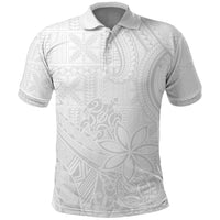 Tapu Fanau Ia Niue Polo Shirt Happy White Sunday Unique Hiapo - Polynesian Pride
