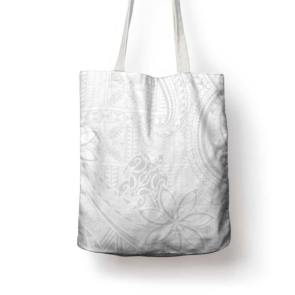 Tapu Fanau Ia Niue Tote Bag Happy White Sunday Unique Hiapo - Polynesian Pride