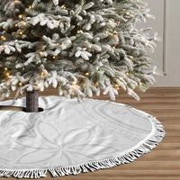 Tapu Fanau Ia Niue Tree Skirt Happy White Sunday Unique Hiapo - Polynesian Pride