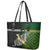 New Zealand and South Africa Rugby Leather Tote Bag 2023 World Cup Final All Black Springboks Together LT14 - Polynesian Pride