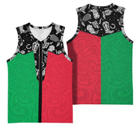 Vanuatu Cowboy Basketball Jersey Cowboy Symbols Split Stylized - Polynesian Pride