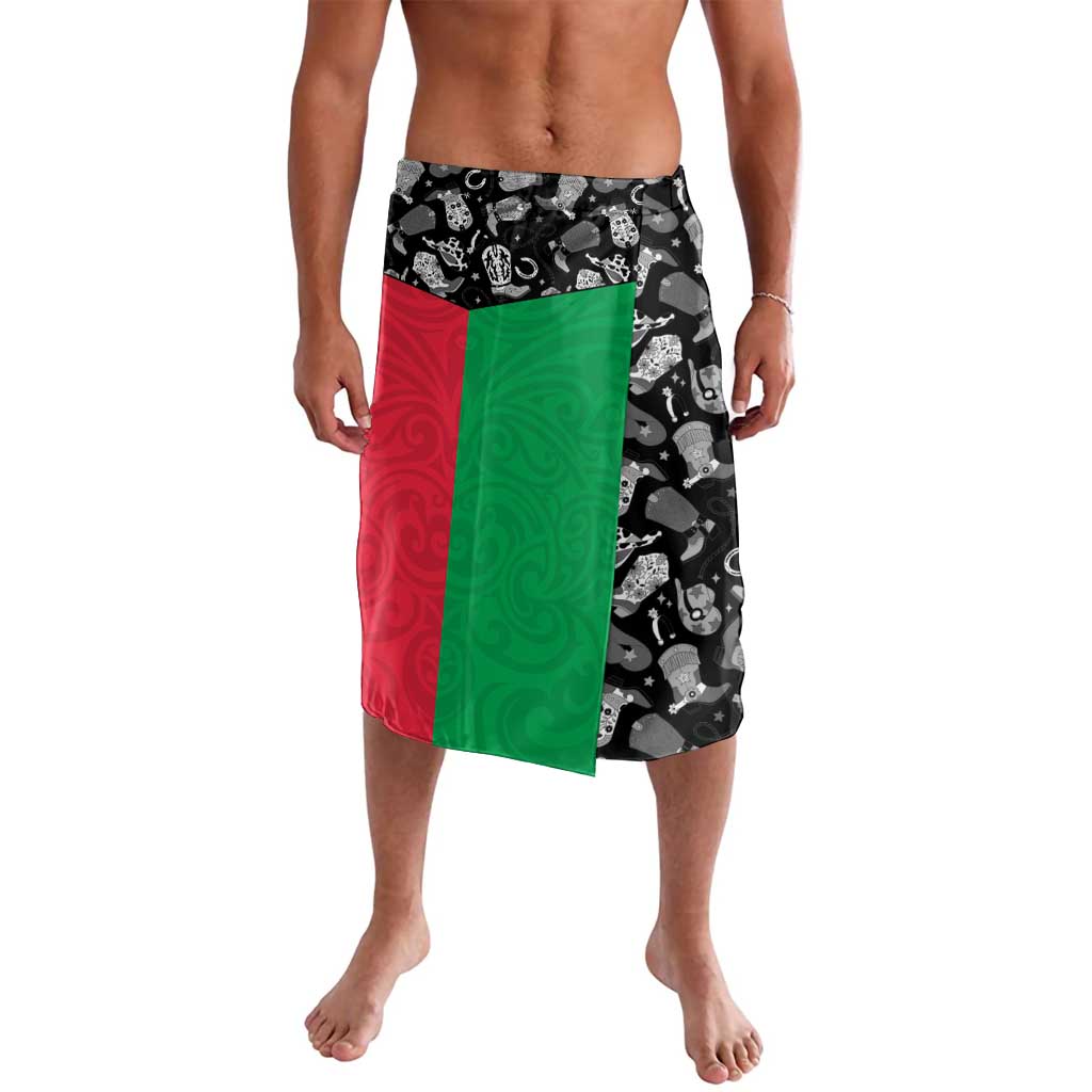 Vanuatu Cowboy Lavalava Cowboy Symbols Split Stylized - Polynesian Pride