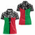 Vanuatu Cowboy Women Polo Shirt Cowboy Symbols Split Stylized - Polynesian Pride
