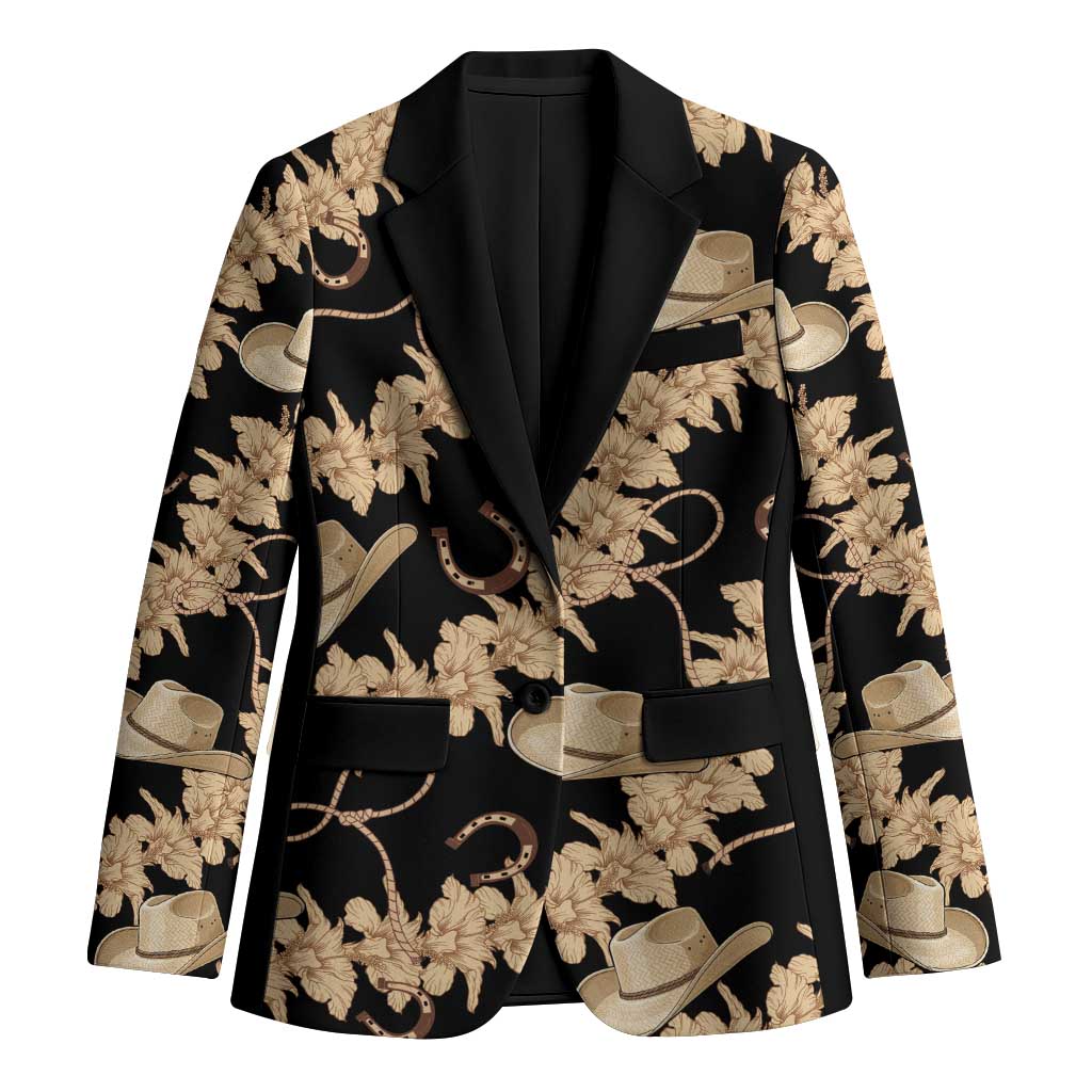 Vanuatu Cowboy Blazer Seamless Straw Hats Hibiscus - Polynesian Pride