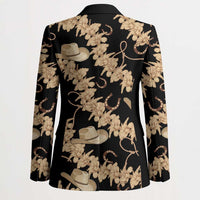 Vanuatu Cowboy Blazer Seamless Straw Hats Hibiscus - Polynesian Pride