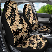 Vanuatu Cowboy Car Seat Cover Seamless Straw Hats Hibiscus - Polynesian Pride