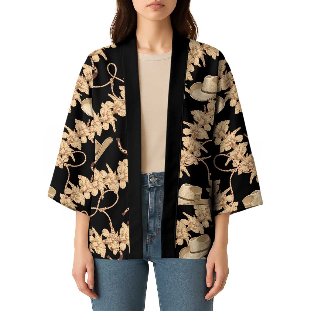 Vanuatu Cowboy Kimono Seamless Straw Hats Hibiscus - Polynesian Pride