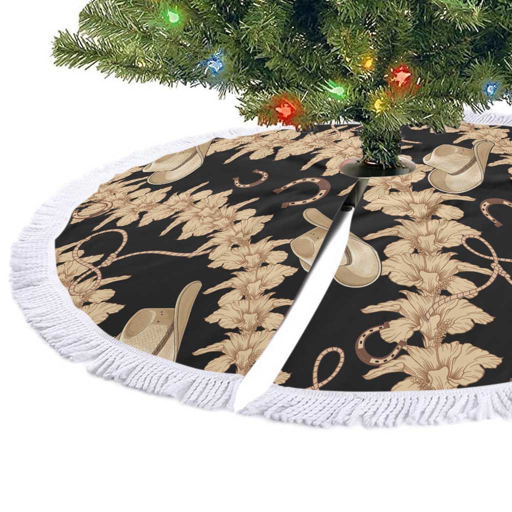 Vanuatu Cowboy Tree Skirt Seamless Straw Hats Hibiscus - Polynesian Pride