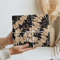 Vanuatu Cowboy Wrapping Paper Seamless Straw Hats Hibiscus - Polynesian Pride