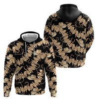 Vanuatu Cowboy Zip Hoodie Seamless Straw Hats Hibiscus - Polynesian Pride