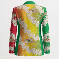 Vanuatu Cowboy Blazer Straw Hats Hibiscus With Sand Drawing - Polynesian Pride