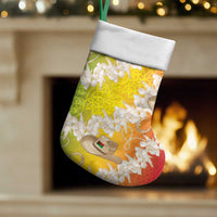 Vanuatu Cowboy Christmas Stocking Straw Hats Hibiscus With Sand Drawing - Polynesian Pride