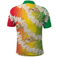 Vanuatu Cowboy Polo Shirt Straw Hats Hibiscus With Sand Drawing - Polynesian Pride