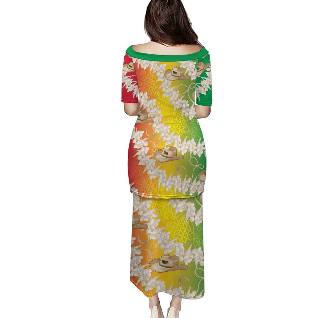 Vanuatu Cowboy Puletasi Straw Hats Hibiscus With Sand Drawing - Polynesian Pride