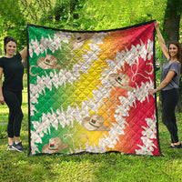 Vanuatu Cowboy Quilt Straw Hats Hibiscus With Sand Drawing - Polynesian Pride