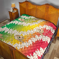 Vanuatu Cowboy Quilt Straw Hats Hibiscus With Sand Drawing - Polynesian Pride