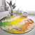 Vanuatu Cowboy Round Carpet Straw Hats Hibiscus With Sand Drawing - Polynesian Pride