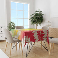 Vanuatu Cowboy Tablecloth Straw Hats Hibiscus With Sand Drawing - Polynesian Pride