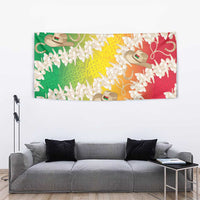 Vanuatu Cowboy Tapestry Straw Hats Hibiscus With Sand Drawing - Polynesian Pride